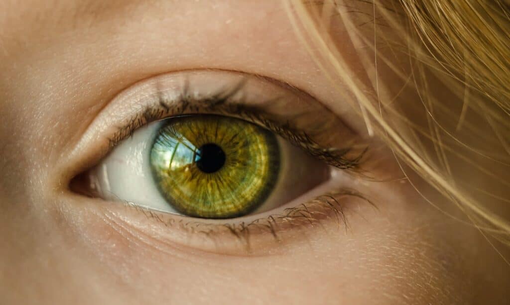 Close-up of eye movements used during EMDR online therapy sessions